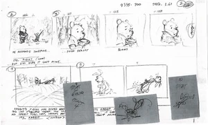 Winnie the Pooh Grand Adventure Disney Production Storyboard Copy LOT 1997 195 - Bild 1 von 8