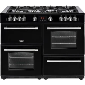 NewBelling Farmhouse X110G 110cm Gas Range Cooker Black 7 Burners - Picture 1 of 8