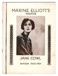 ART AND MRS. BOTTLE THE MAXINE ELLIOTT THEATRE JANE COWL 1931 - Bild 1 von 1