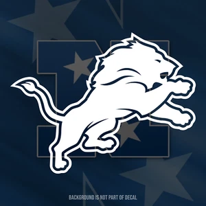 Calcomanía de vinilo de los Detroit Lions - Imagen 1 de 3