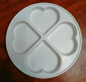 Plastic Heart Shaped Mold 4 Sections Made in Thailand - Picture 1 of 4