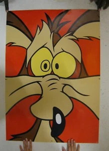Wile E Coyote Poster Looney Tunes E. Commercial Road Runner Bugs Bunny - Picture 1 of 1