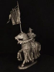 Blechspielzeugsoldaten, Standardträger der Tempelritter, Geschenk, Dekor, Handarbeit - Bild 1 von 4