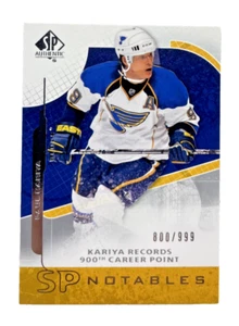 2008-09 SP Authentic SP Notables /999 Paul Kariya #137 HOF - Picture 1 of 2