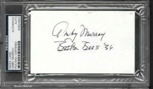 Amby Murray 1936 Boston Bees encased autograph on index card d.1997 - Picture 1 of 2
