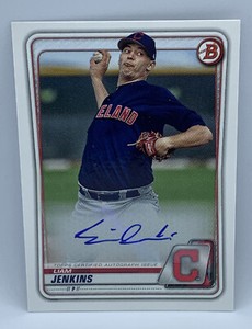 2020 Bowman Liam Jenkins Indians Auto