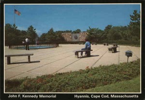 Hyannis,MA John F. Kennedy Memorial Barnstable County Massachusetts Postcard