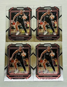 4X LOT A'JA WILSON 2023 PANINI PRIZM WNBA #25 BASE LAS VEGAS ACES 🔥🔥 - Picture 1 of 1