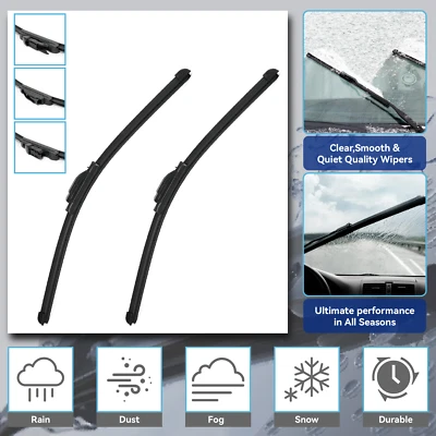 22"/22" Front Windshield Wiper Blades For Chevrolet Silverado GMC Sierra 07-2013 - Image 1 of 4