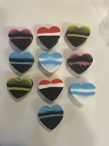 Silicone Wax Heart Shape Molds Set of 2 Pack of 5-New - Picture 1 of 4