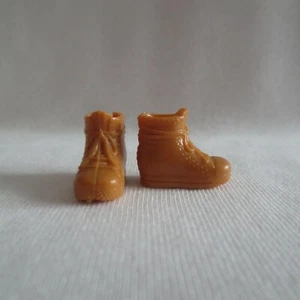 NEW! 2022 Barbie Sister Chelsea Camper Doll Brown Camping Hiking Boots ~ Shoes - Picture 1 of 2