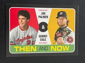 2020 Topps Heritage JIM PALMER / GERRIT COLE Then & Now #4