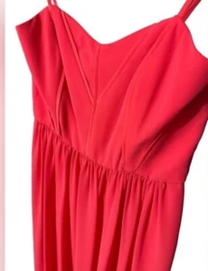 NWT BCBGeneration Formal Sleeveless Evening Gown Orange Coral Sz 2 Prom - Picture 1 of 17