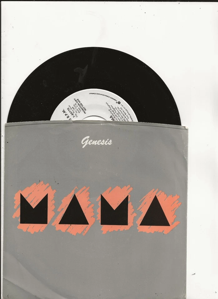 GENESIS MAMA RARE 7 INCH USA PROMO VINYL SINGLE WITH PIC COVER - Image 1 of 1