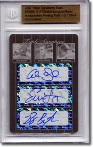 ALEX GORDON * EVAN LONGORIA * BILLY BUTLER Autograph Rookie Auto Plate 1/1 - Picture 1 of 1