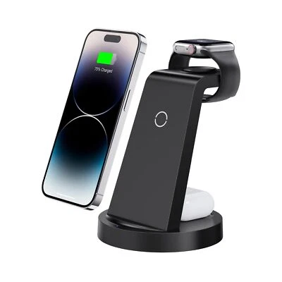 3 in 1 Charging Station for iPhone, Wireless Charger for iPhone 15 14 13 12 1... - Image 1 of 4