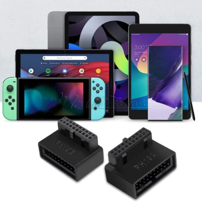 USB 3.0 90 Degree Adapter 19Pin/20Pin Angle Power Adapter Board For Motherboard - Bild 1 von 4