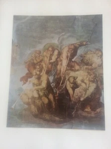 1958 Michelangelo Painting Colour Print Christ & The Virgin - Picture 1 of 1