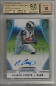 R&S RC 2016 señales de longevidad. PÚRPURA #33 PHAROH COOPER 04/10 BGS GEMA COMO NUEVA 9,5 - Imagen 1 de 3