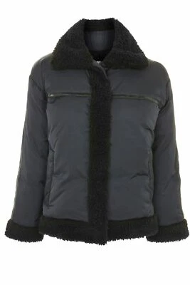 Topshop Womens Size: X-Small Trucker Puffer Jacket by Boutique Color:Blue - Image 1 of 4