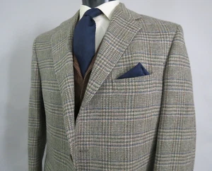VTG J Press Heavy woven tweed bold window pane canvas sport coat 44 R - Picture 1 of 10