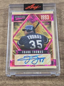 Frank Thomas 2025 Leaf Seasons in the Sun Signature Seasons Auto #3/8 - Picture 1 of 1