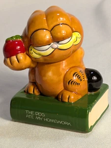 Figura de colección Garfield el perro se comió mi tarea profesor regalo figura Enesco - Imagen 1 de 11