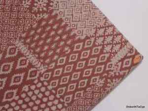 Indian Fabric Block Print Fabric Cotton Fabric Hand Print Natural Vegetable Dyed