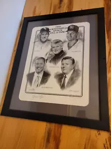 "George Pollard 1999 firmado Wisconsin ""Salón de la Fama"" ~ Raro~ 31"" X 25" - Imagen 1 de 10
