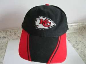 Kansas City Chiefs Black & Red Twill Cap - Adjustable - Imagen 1 de 4