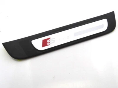 Genuine New AUDI S LINE REAR RIGHT RH O/S DOOR SILL PLATE For A4 2009-2016 B8 - Image 1 of 3