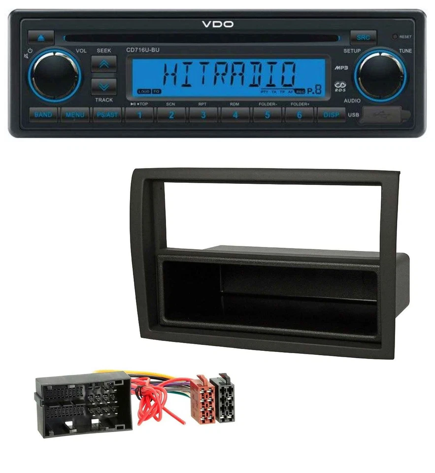 VDO AUX MP3 1DIN CD USB Autoradio für Fiat Ducato Citroen Jumper Peugeot Boxer 1 - Bild 1 von 4