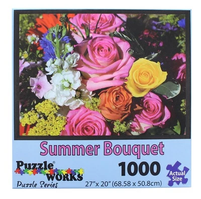 PuzzleWorks 1000 Piece Jigsaw Puzzle | Summer Bouquet - Image 1 of 4