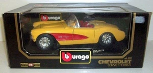 BURAGO 1/18 - COD.3034 CHEVROLET CORVETTE 1957 - YELLOW / RED - Picture 1 of 1