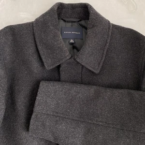 Banana Republic Pea Coat Jacket Men's Sz XL Gray Classic Wool Cashmere Blend - Picture 1 of 8