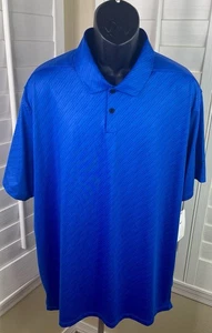 Nike Dri-Fit Vapor Stripe Royal Blue Golf Polo Shirt - GM1140 - Herren 2XL - Neu mit Etikett - Bild 1 von 6