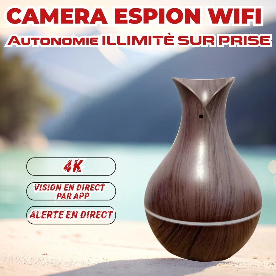 VTCWORLD Caméra 4k WIFI Connecté En Direct Par Application