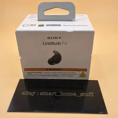 Fones de ouvido Sony LinkBuds Fit True Wireless cancelamento de ruído preto WFLS910N/B - Novo!! - Imagem 1 de 4