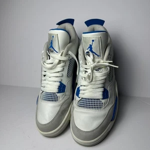 Air Jordan 4 Retro Military Blue Schuhe Herren 11 Streetwear Weiß Nike Basketball - Bild 1 von 7