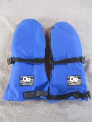Outdoor Research Gore-Tex Mittens Large L Blue Ski Mountaineering Made in USA - Image 1 of 4