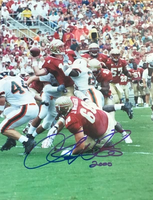 FOTO 8x10 firmada por Chris Weinke del estado de Florida con certificado de autenticidad Foto 1 de 4