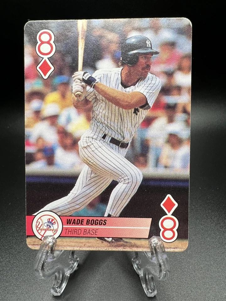 1995 Bicycle Baseball Aces Playing Cards - Wade Boggs #8 - Image 1 of 2