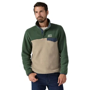 Patagonia Pullover Mens 2XL Seabird Grey Lightweight Synchilla Snap Fleece NWT - Picture 1 of 12