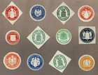 Konvolut 12 SIEGELMARKEN Kaiserzeit / Preußen / Sachsen (12)