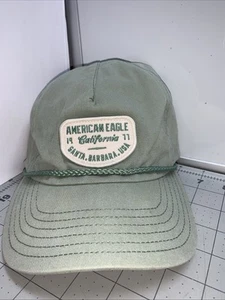 Parche bordado gorra con tirantes verde sombrero American Eagle, talla única - Imagen 1 de 5