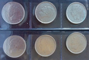 LOT of 6 different coins - 5 Francs 1936 FR+VL and 1937 FR position A/B (5) - Picture 1 of 2