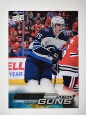 2022-23 Series 1 Base Young Guns Clear Cut #247 Jeff Malott - Winnipeg Jets