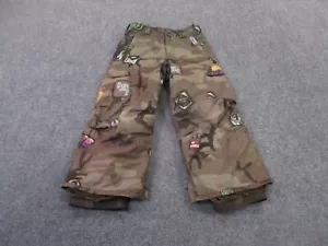 Burton Snow Pants Boys S 5 6 Camo Ski Logo Outdoor Adjustable Hiking Youth - Picture 1 of 9
