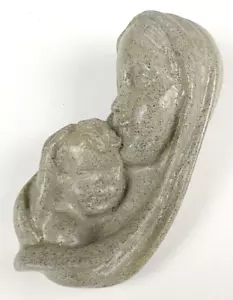 Volcanic Ash Madonna & Child Wall Hanging Mt Pinatubo Eruption Philippines J353 - Picture 1 of 4