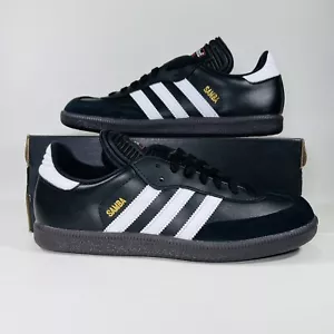 Adidas Samba Classic Men's Shoes Athletic Sneakers Core Black White 034563- New - Picture 1 of 12